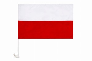 Flaga samochodowa polski 